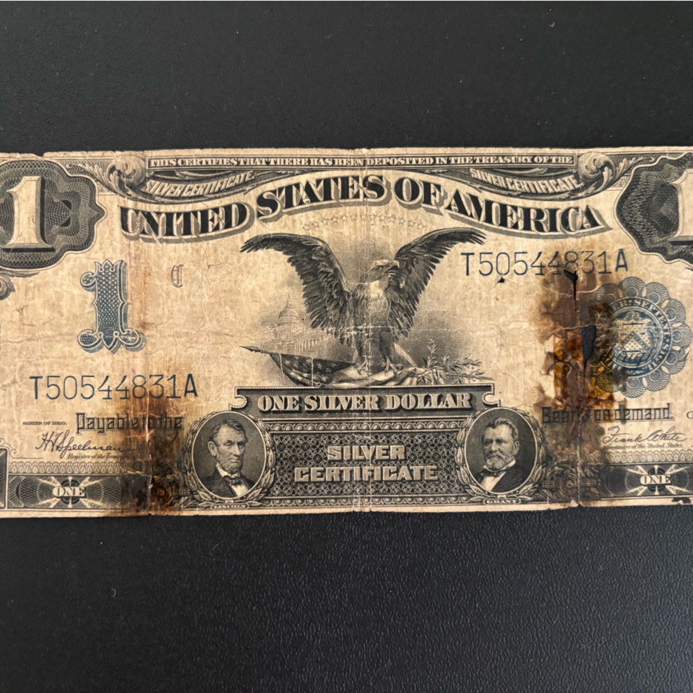1899 1 Dollar “Black Eagle “ Silver Certificate - Picture 4 of 7